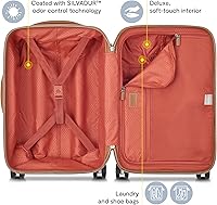 Vista 3 de DELSEY PARIS Chatelet Air 2.0 - Equipaje de cubierta dura con ruedas giratorias, Marrón chocolate, Maleta de mano de 20 pulg.