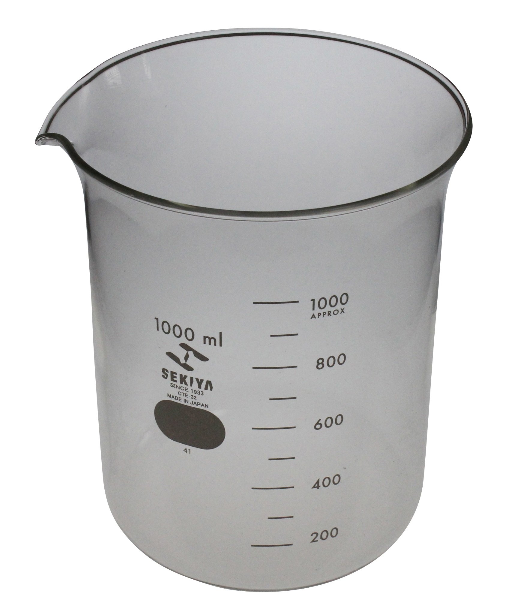 Amazon.co.jp: 関谷理化 SEKIYA ビーカー 1000ml 6個セット