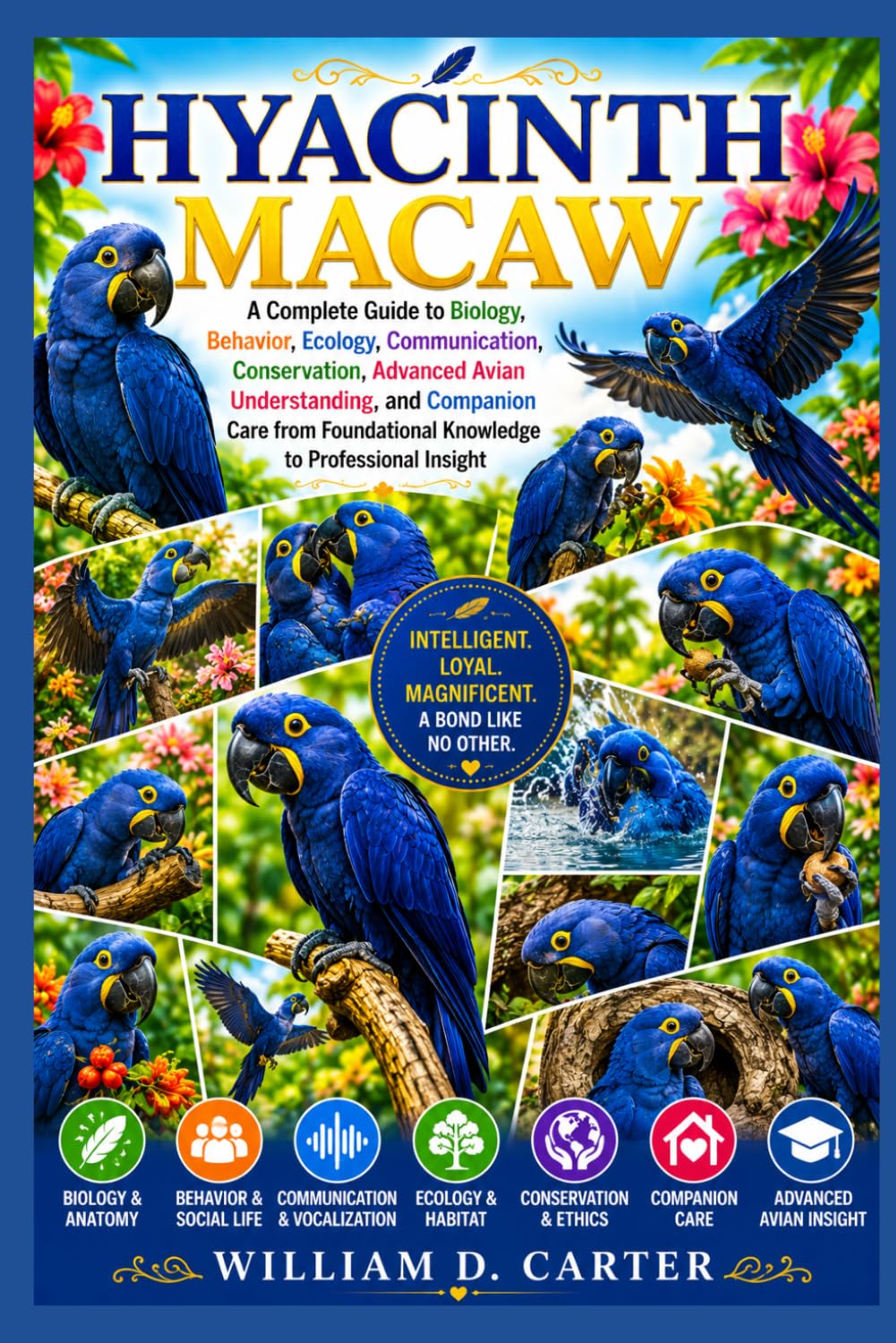 HYACINTH MACAW: Complete Guide to Biology, Behavior, Ecology, Communication, Conservation, Advanced Avian Understanding, and Companion Care from Foundational Knowledge to Professional Insight