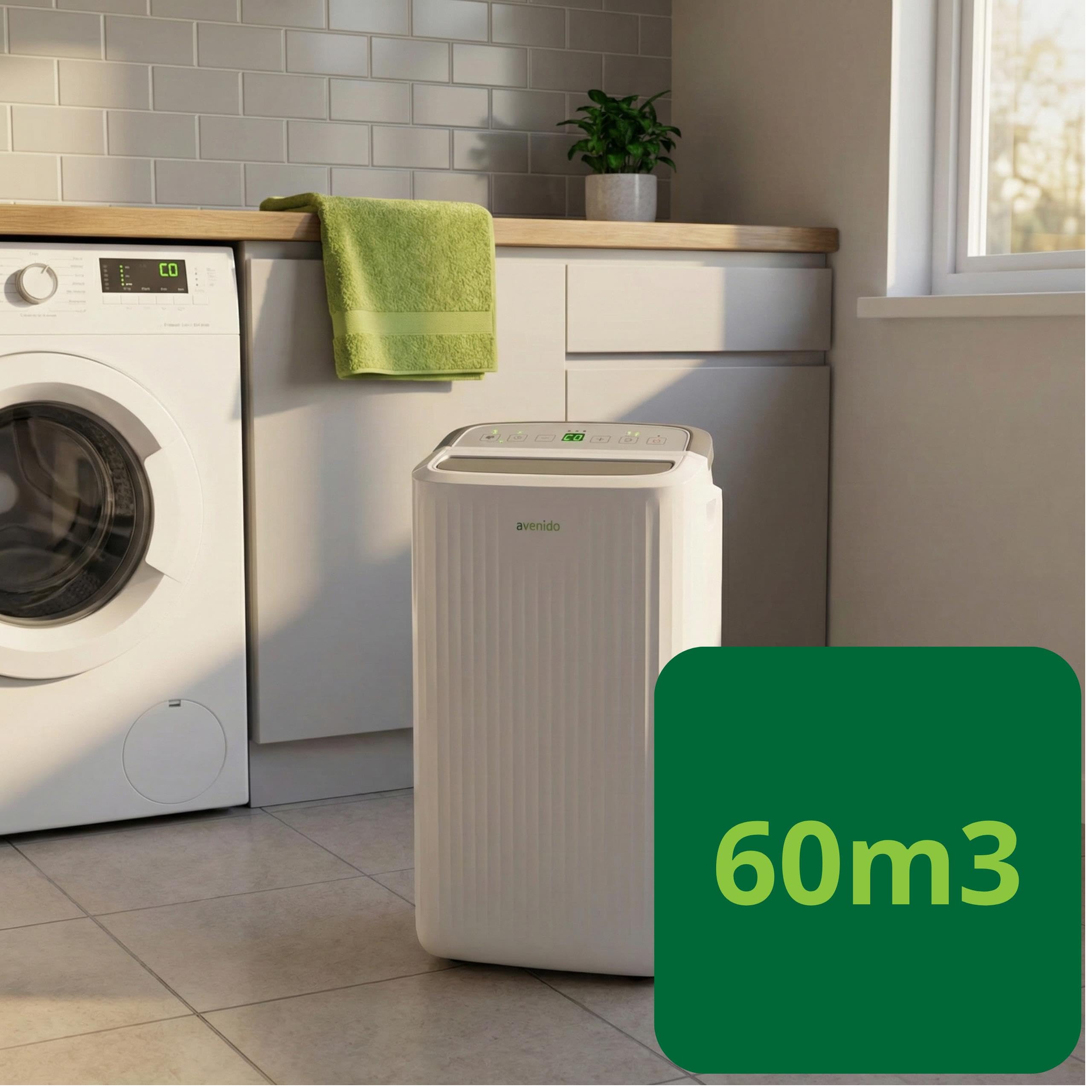 Osuszacz powietrza elekryczny z WiFi, 10L/24h, kompresorowy pochłaniacz wilgoci, do pomieszczeń ok. 60m3 (ok. 25m2), timer, 4 tryby osuszania normalny, ciągły, suszenie ubrań, cyrkulacja
