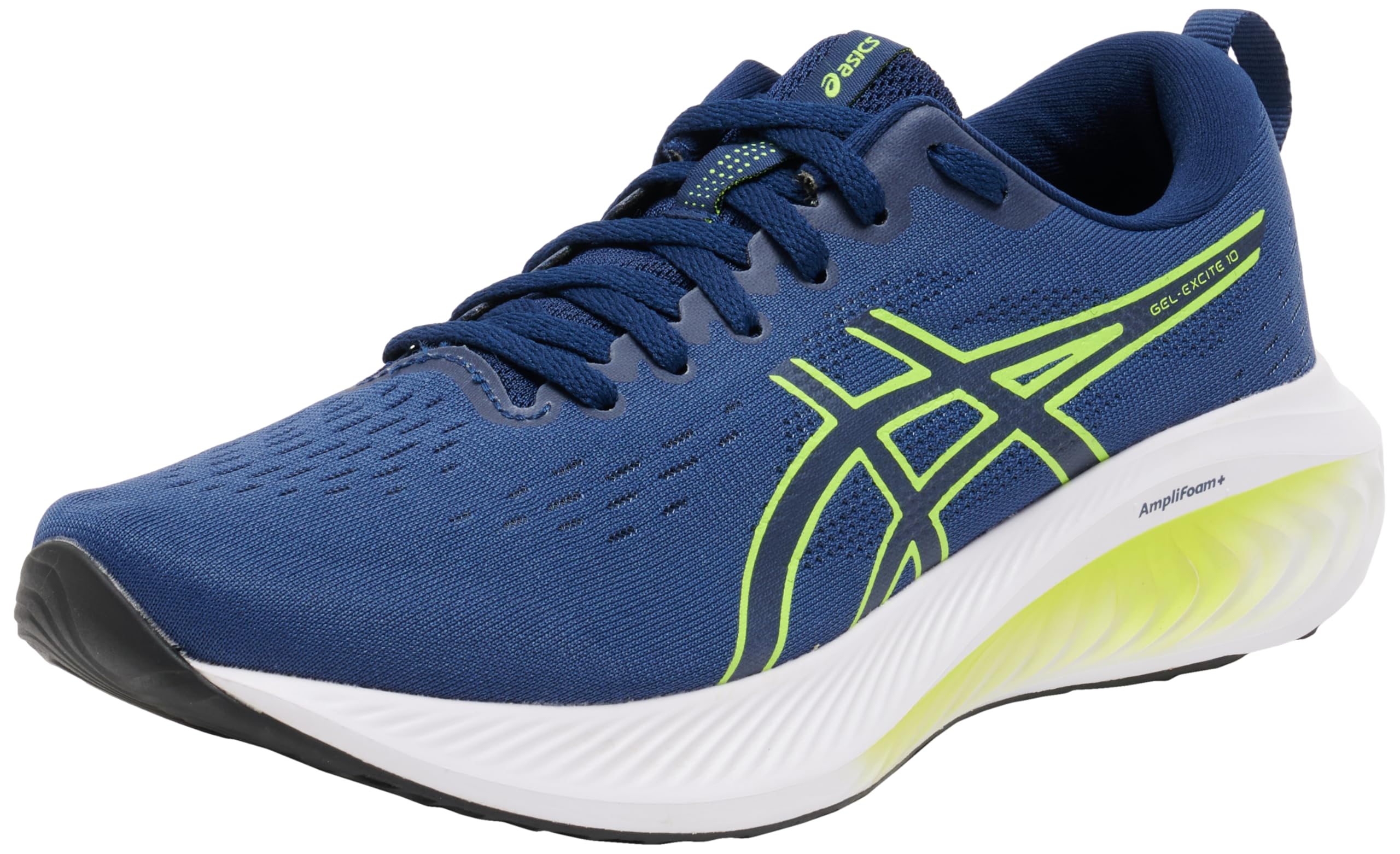Asics Mens Gel-Excite 10 Sneaker, Blue Expanse Safety Yellow, 10 UK