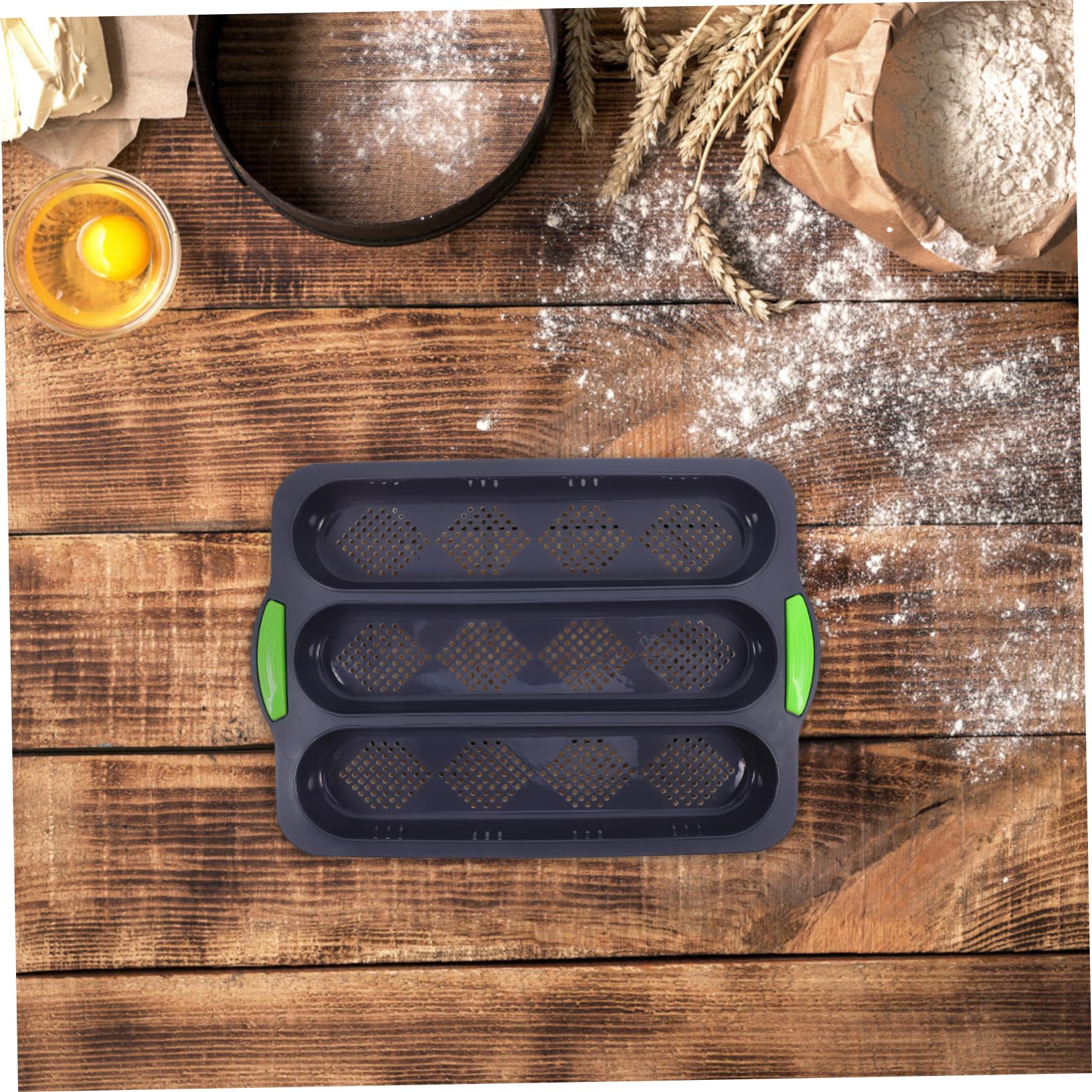 OUNONA Slot Silicone Bread for French Bread Baking Non Stick Bakeware Tray Flexible Easy to Clean for Home Professional Use present for Baking Enthusiasts