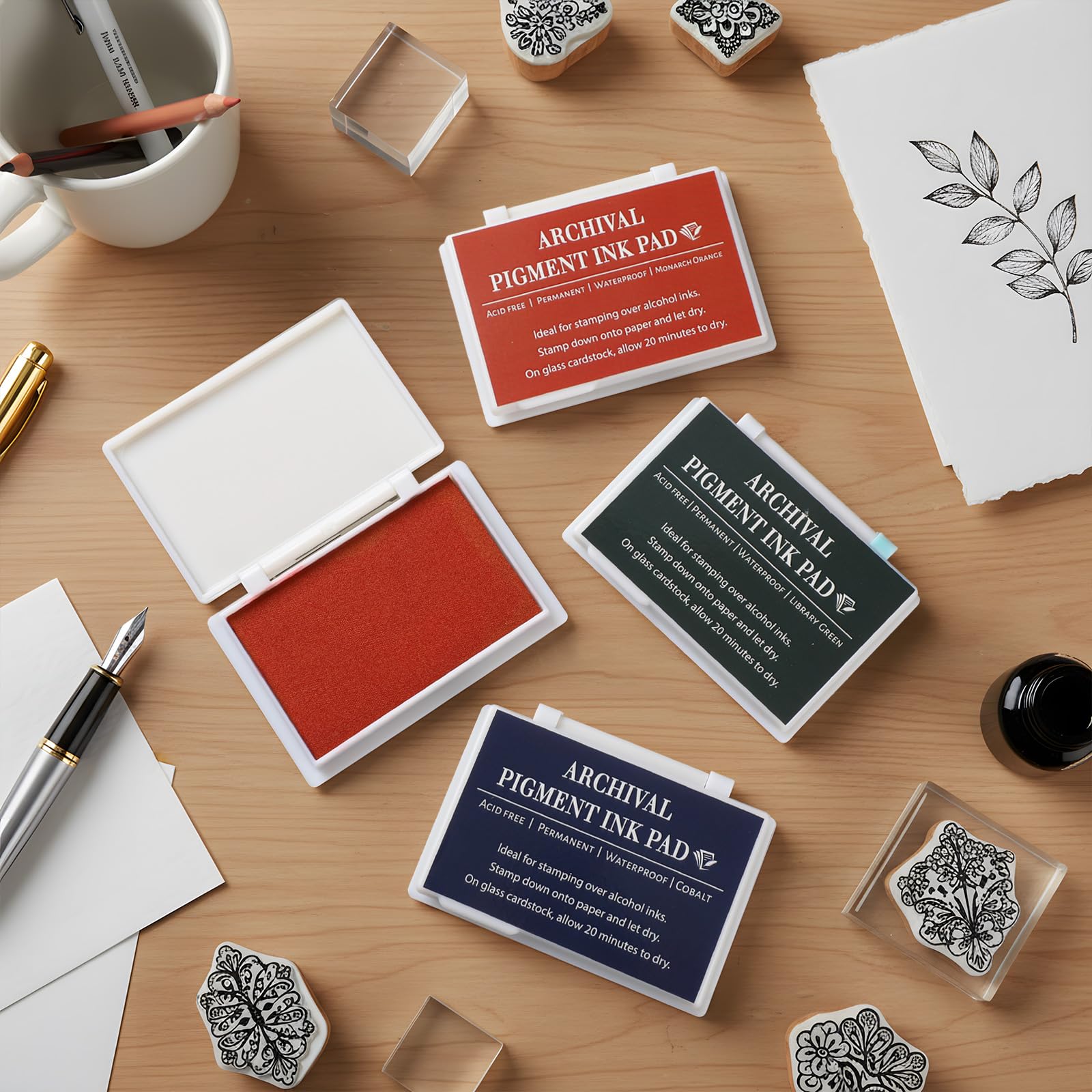 MotiMind Archival Ink Pads - 4 Vibrant Colors -4