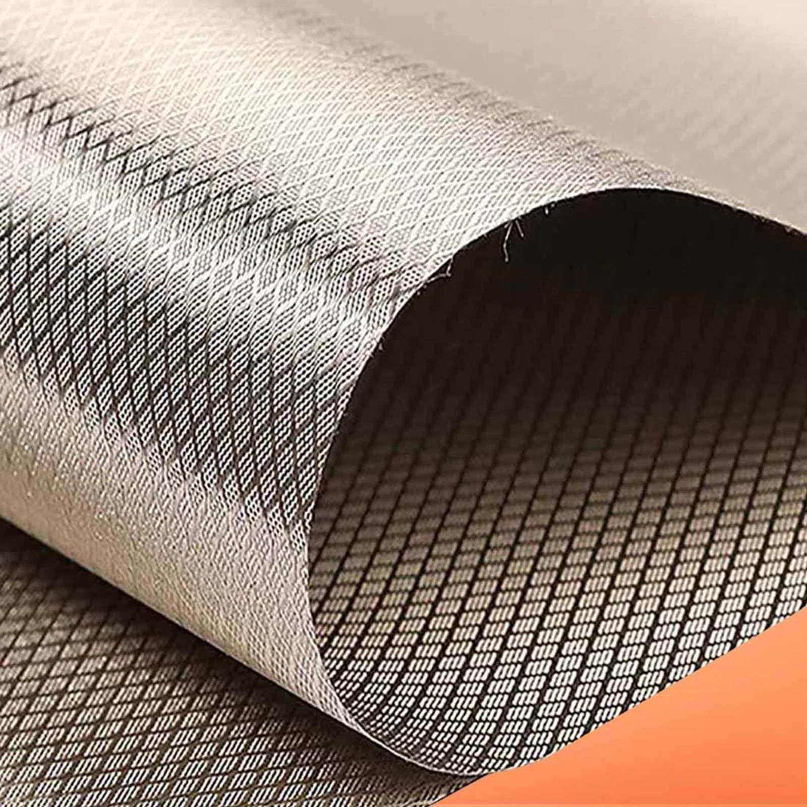 Faraday Fabric Bulk EMF Fabric Cloth Radiation Protection EMF Blockers for Generators Faraday Tent Cloth,silver-4x1.1m