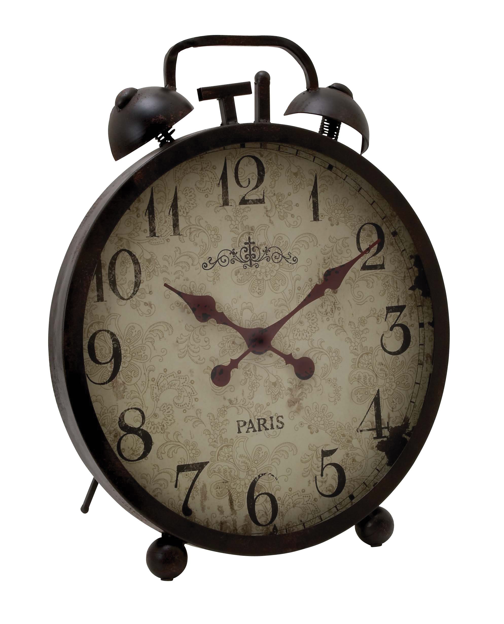 Horloge en métal décoration murale durable Deco 79 pour séjour