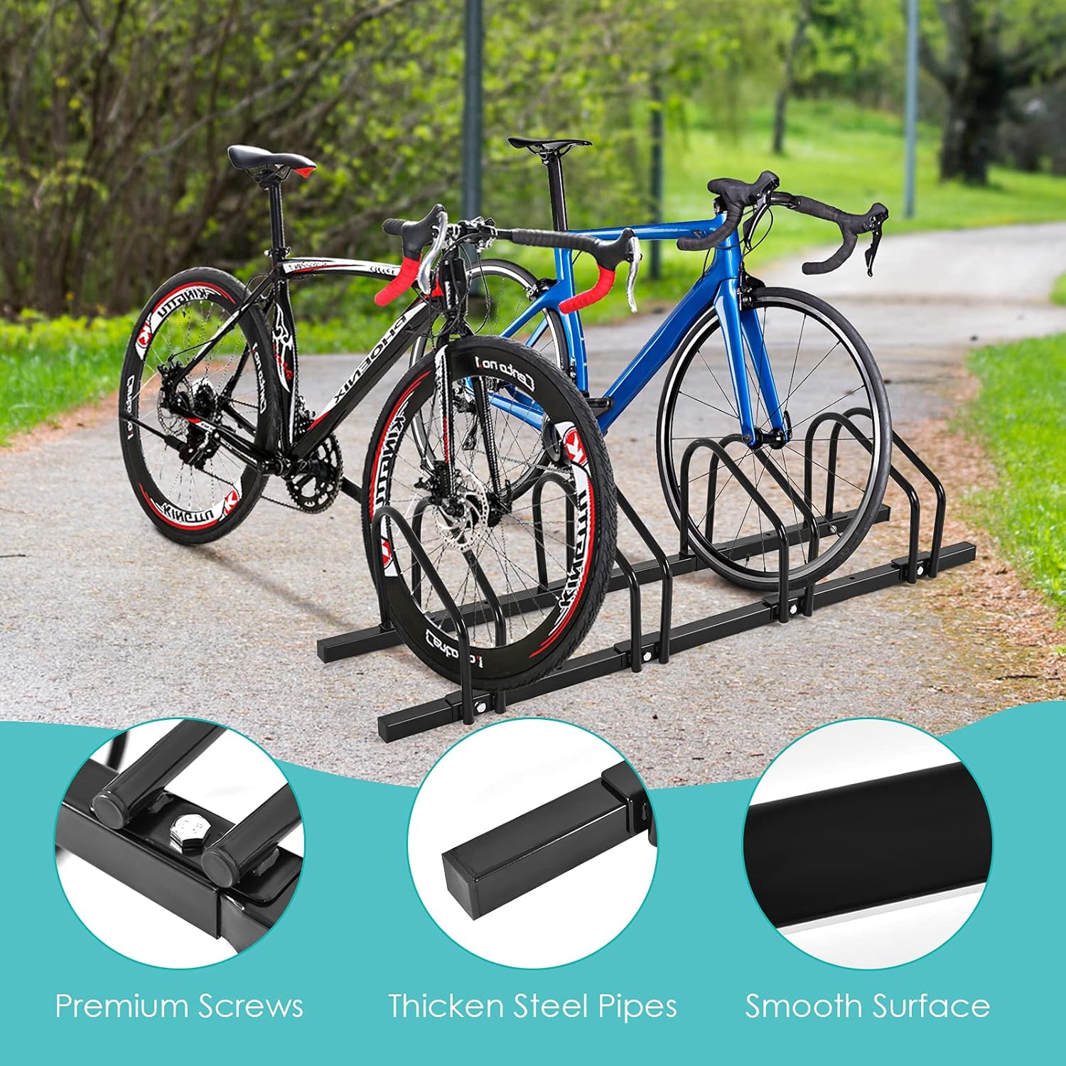 COSTWAY 4/5/6 Bike Rack Steel Bicycle