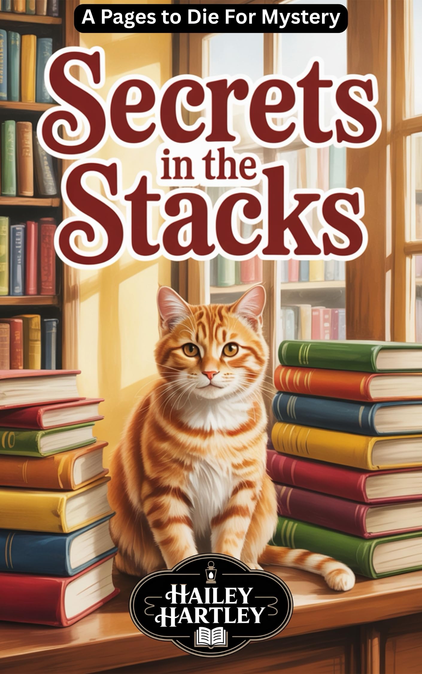 SECRETS IN THE STACKS: A Pages to Die For Mystery (Pages to Die For Mysteries Book 4)