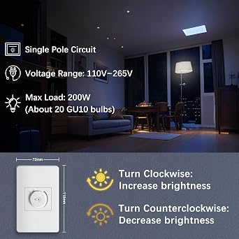 White Dimmer Switch