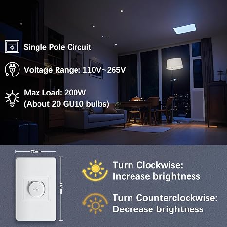 White Dimmer Switch