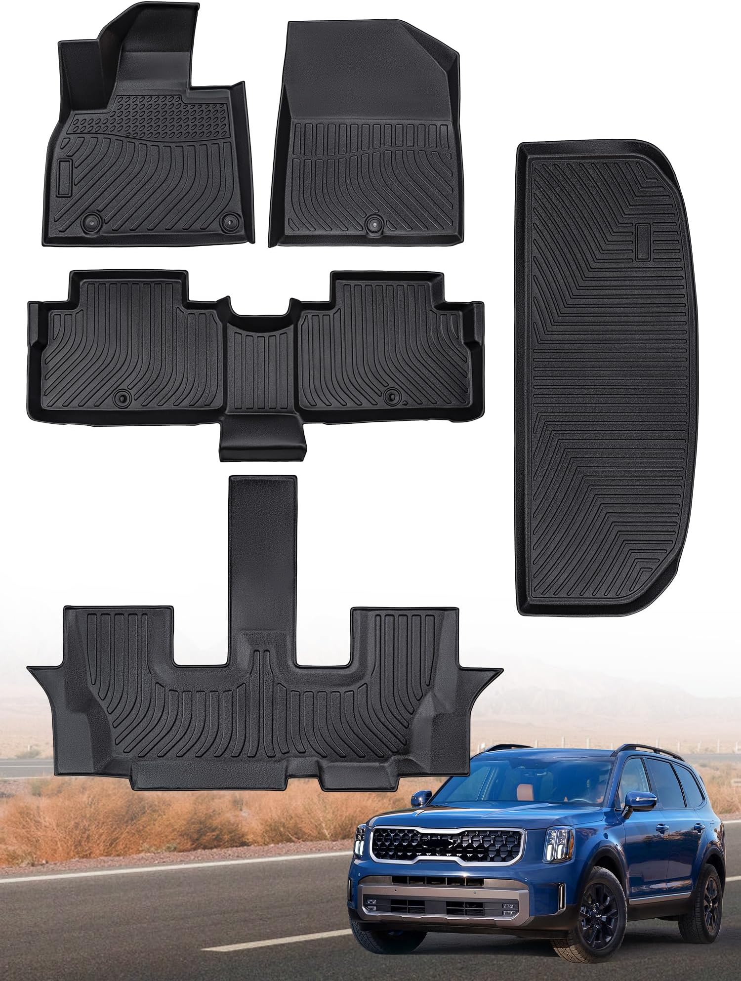 for Kia Telluride Floor Mats 2024 2023 2022 2021 2020
