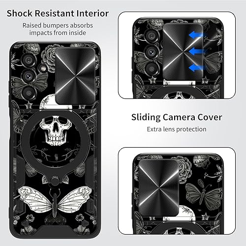 Vista 129 de Funda protectora híbrida para Samsung Galaxy A53 5G de 6.5 pulgadas y anillo giratorio de 360 grados, función atril, híbrida, de doble capa