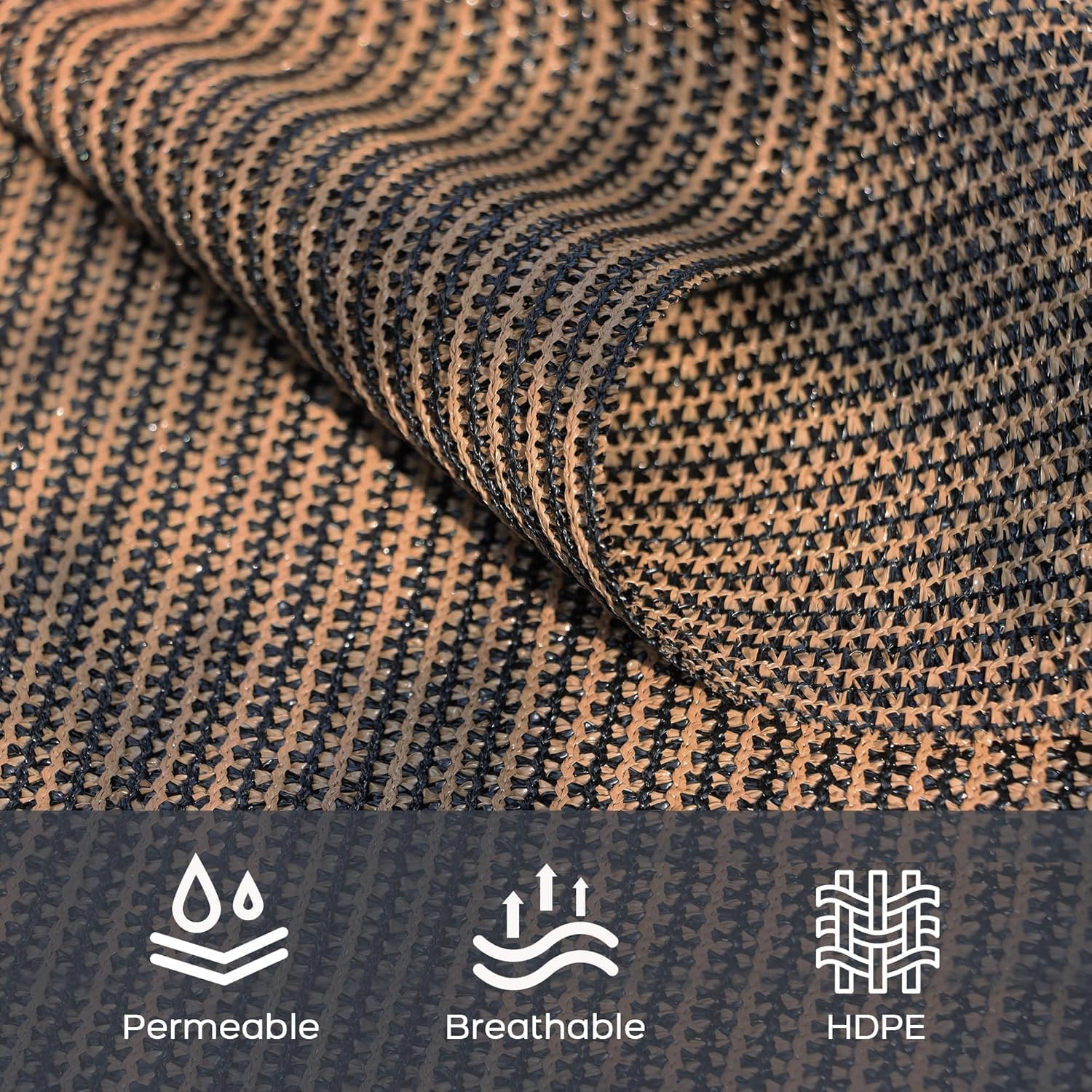 Shade Cloth, 90% Sun Shade Cloth with Grommets, Pergola Shade Cover Canopy, Mesh Tarp Sun Screens for Patio, Outdoor, Garden, Backyard (10 * 12FT)