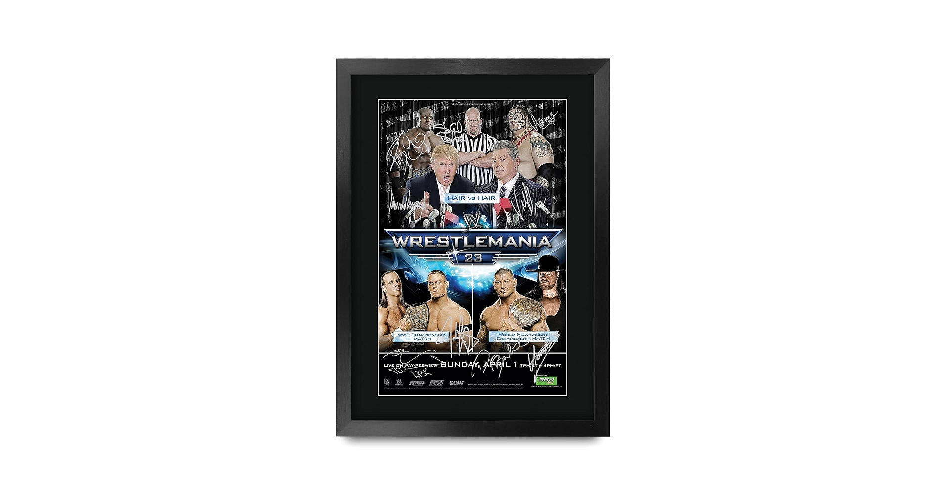Amazon.com: HWC Trading WrestleMania 23 Programme Poster The