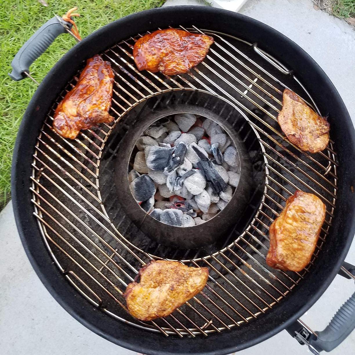 Kratki do grilla na zawiasach zamiennik do grilla węglowego Weber 57 cm, system Gourmet, chromowane siatki kuchenne do Weber 8835, One-Touch, Performer, Bar-B-czajnik i grille węglowe
