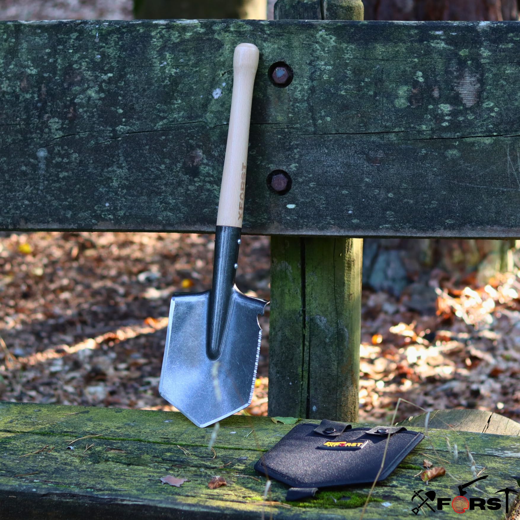 Outils Camping Xforst Kit Outdoor Xforst - Hache AG1 + Scie Pliante FS24 - Pour Bushcraft, Camping, Jardinage Aventure équipement Survie Forêt