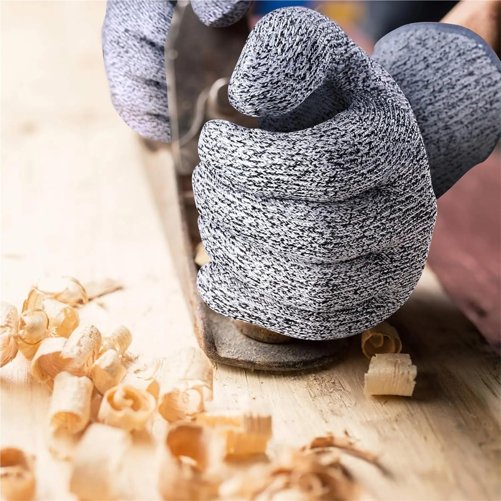 1 par de guantes anticorte nivel 5 protección for cocina, seguridad for cortar carne y madera Resistente a pinchazos(Medium)