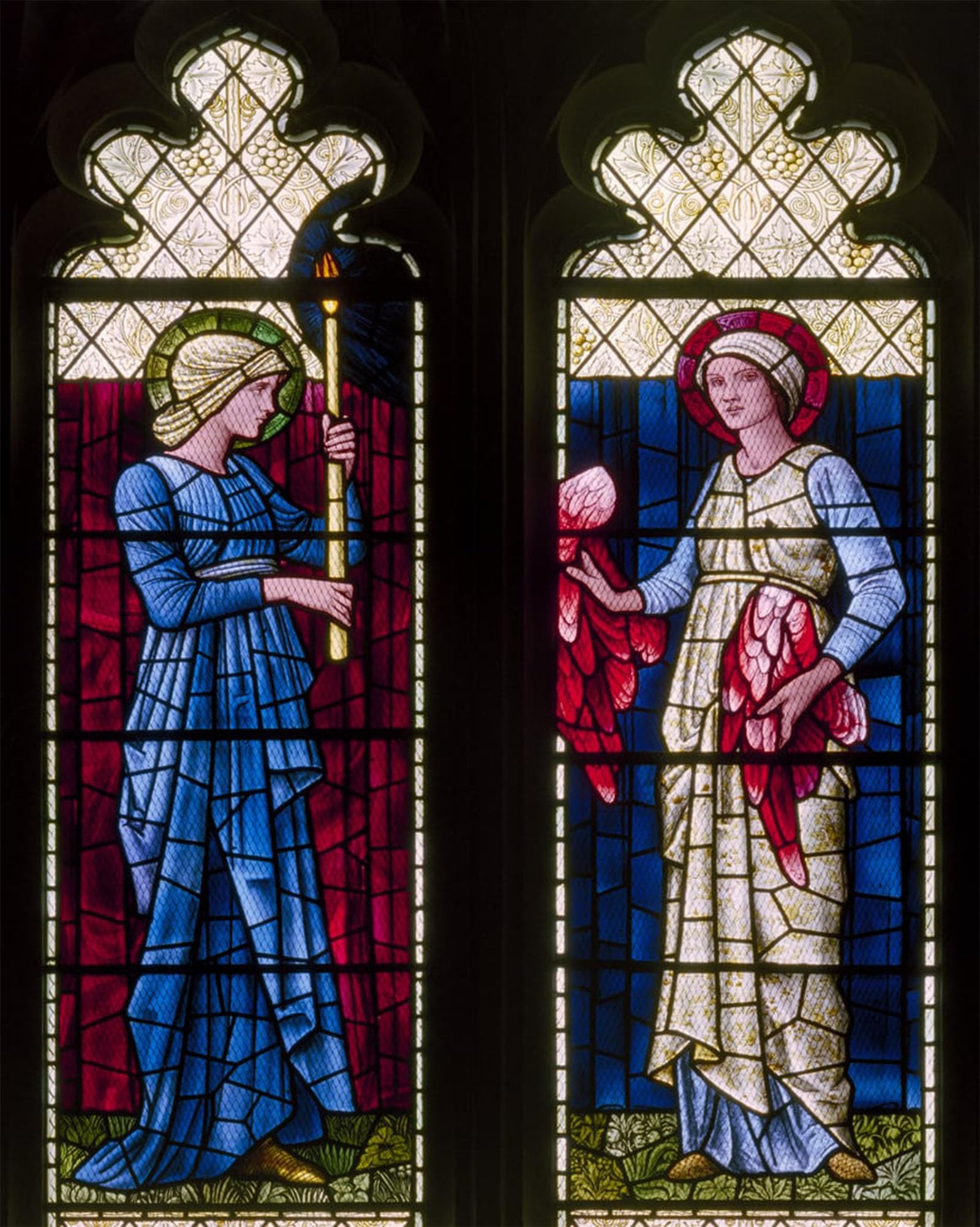 SERENDIPITP Vintage Wall Art Canvas Nordic Poster Canvas Print Picture Oxford Harris Manchester College Morris by Edward Burne Jones Wall Art Poster for Home Decor 60x90cm