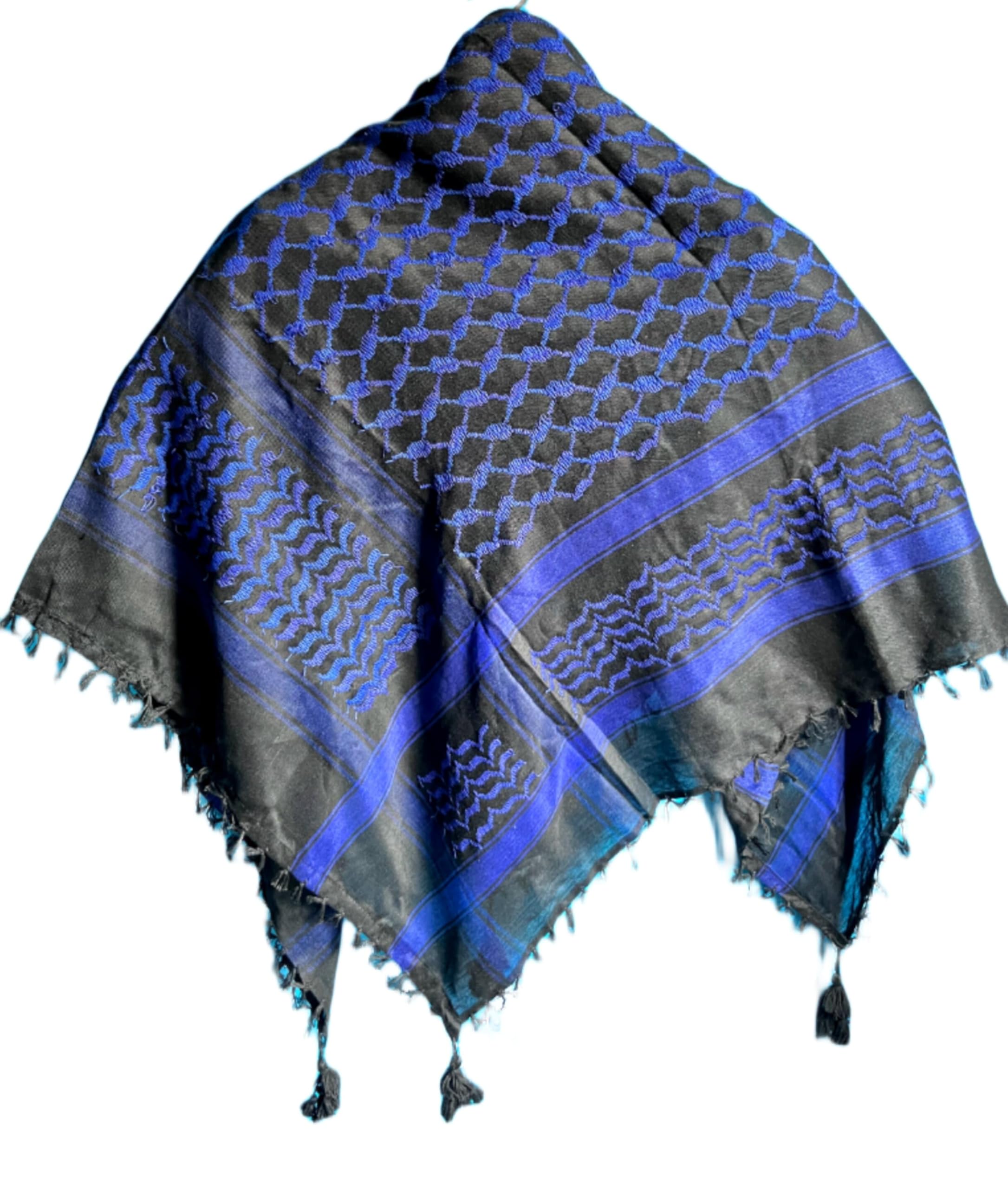 AllKindGiftsPalestine Keffiyeh Shemagh Unisex Scarf 48x48 Cotton Arafat Hatta Arab Style Scarf With Long Tassle