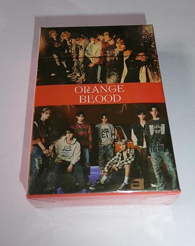 Miniatura 7 de ENHYPEN - Tarjeta fotográfica de 55 unidades de Enhypen Orange Blood Album Photocard Kpop Enhypen Lomo, tarjeta de sangre naranja, colección de