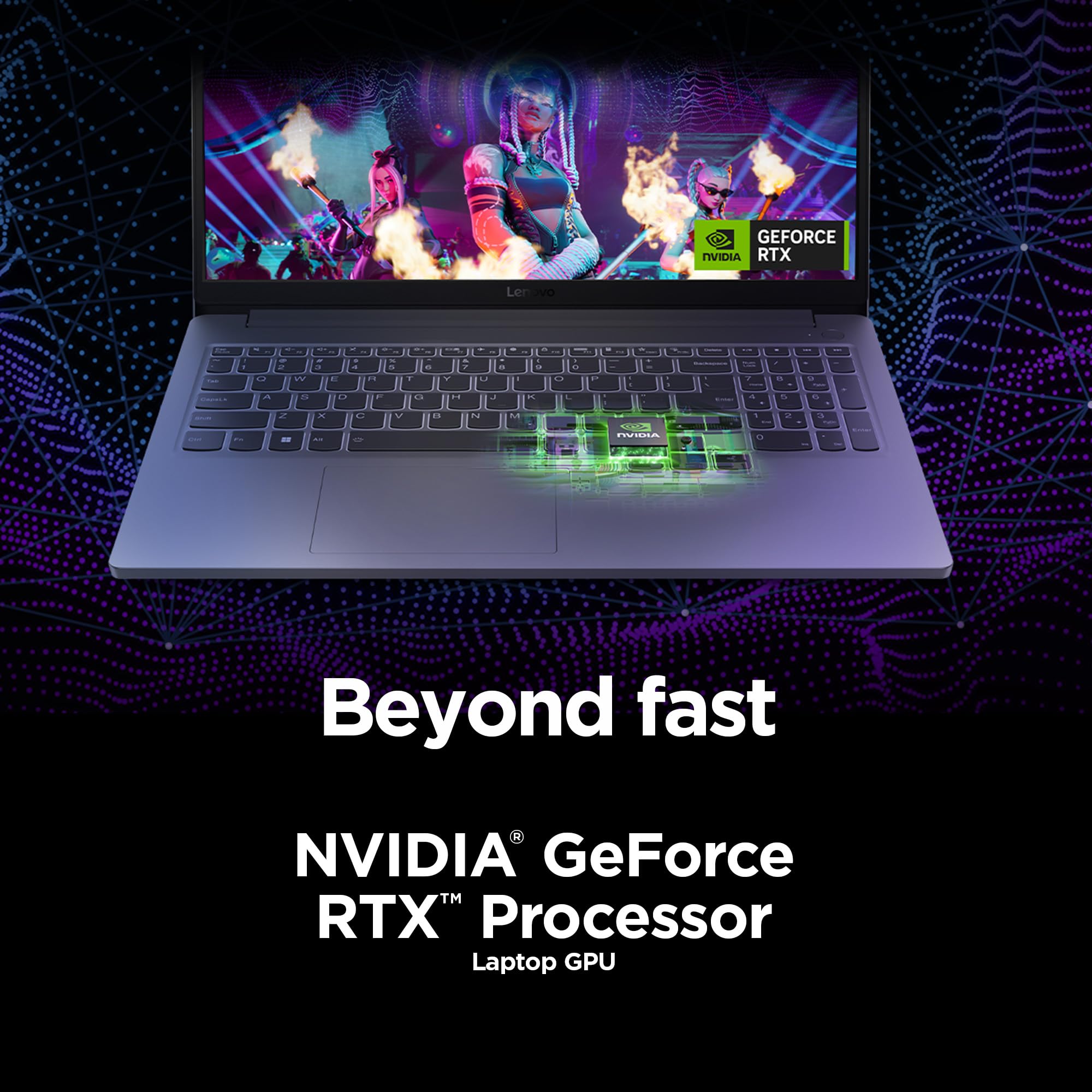 Lenovo LOQ Essential – AI-Powered Student Gaming Laptop - Intel® Core™i5-12450HX - 15.6" FHD IPS Display – 144Hz Refresh Rate – NVIDIA® GeForce RTX™ 4050 – 8GB Memory – 512GB SSD Storage – Luna Grey