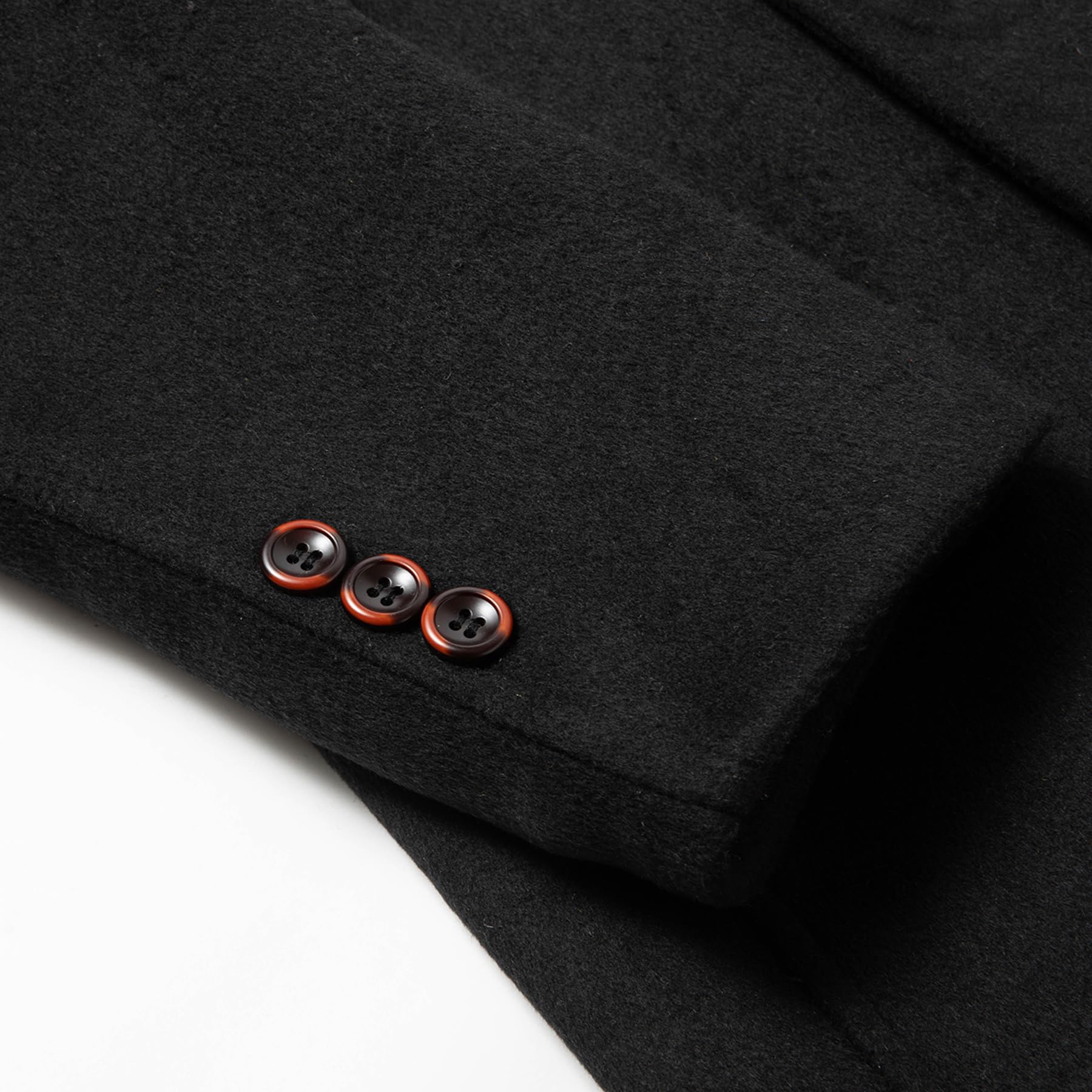 Allthemen Cappotto Uomo Lungo Invernale Parka Calda Trench Coat di Lana Business Doppiopetto Casual