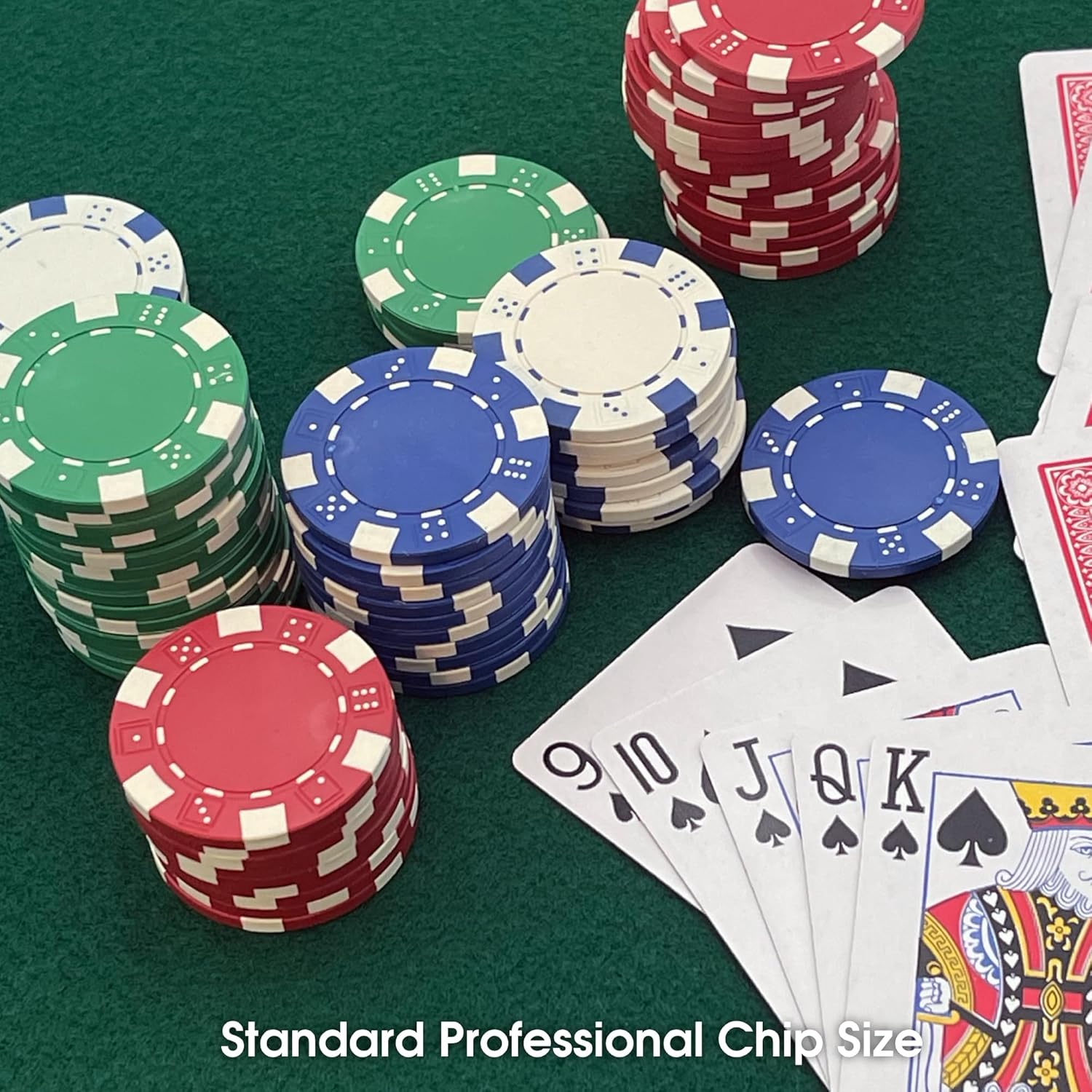 CHH Poker Casino Dice Style Chips Set (100 Piece), 11.5 gm