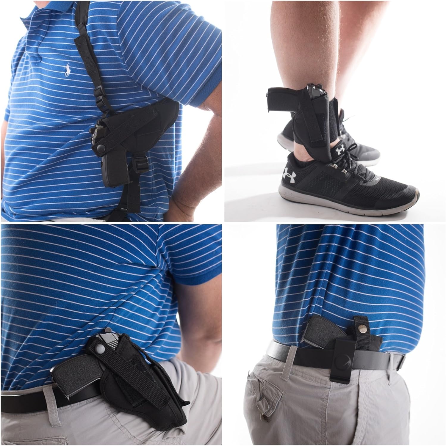 GUN HOLSTER BUY 1 GET 3 FREE HIP SHOULDER CONCEALED ANKLE