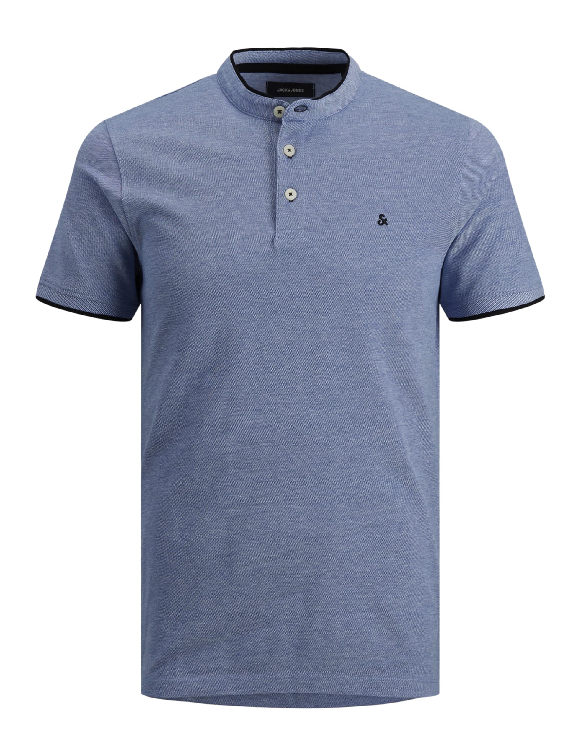 Jack & Jones Men's Bleu Polo Shirt Paulos Mao Noos