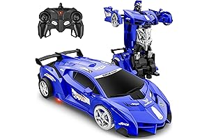 Coche robot deformable con control remoto: juguetes para niñas y niños de...