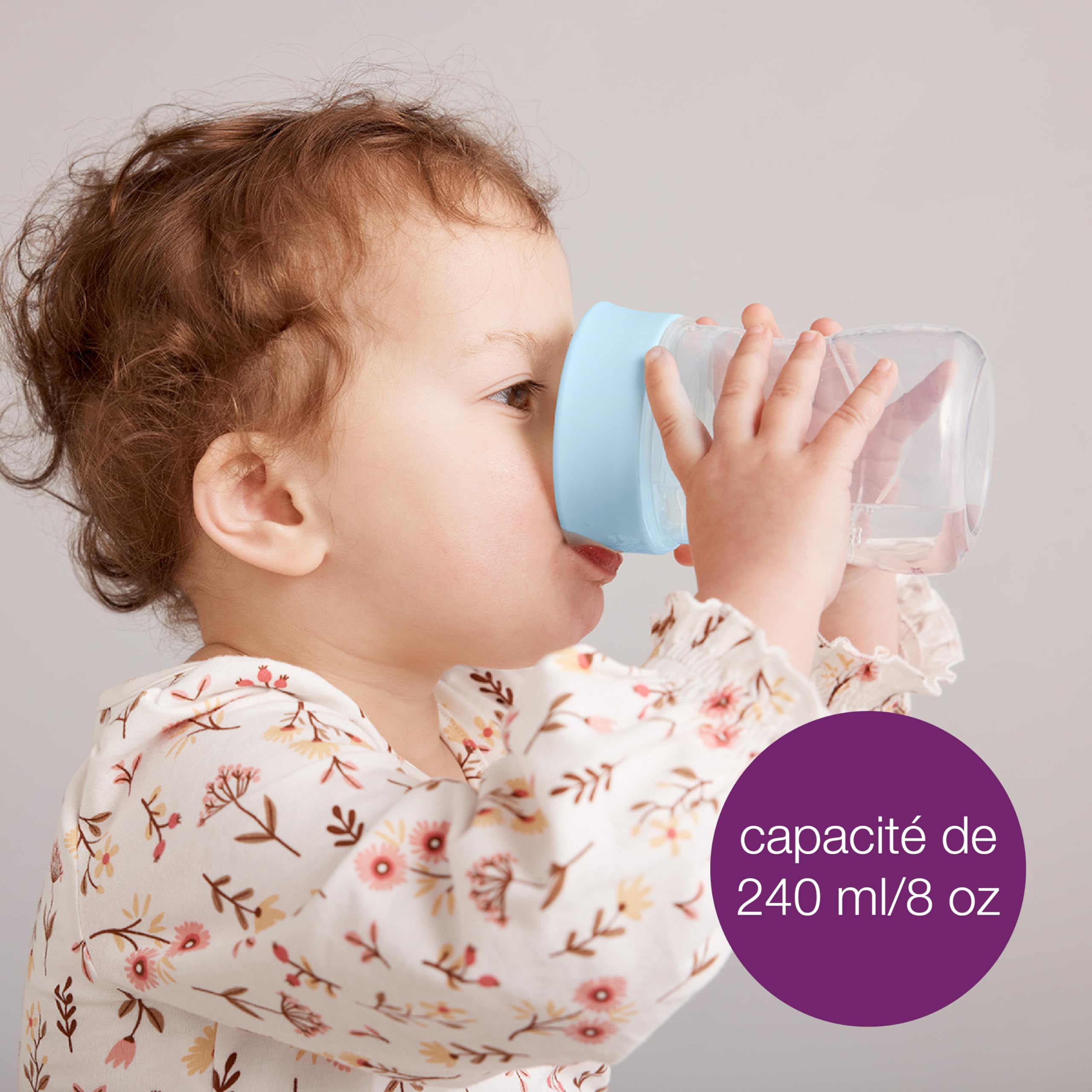 B.box Tasse Apprentissage Enfant 240 Ml - Ouverture Écoulement Libre Dès 12 Mois, Sans BPA, Lave-Vaisselle