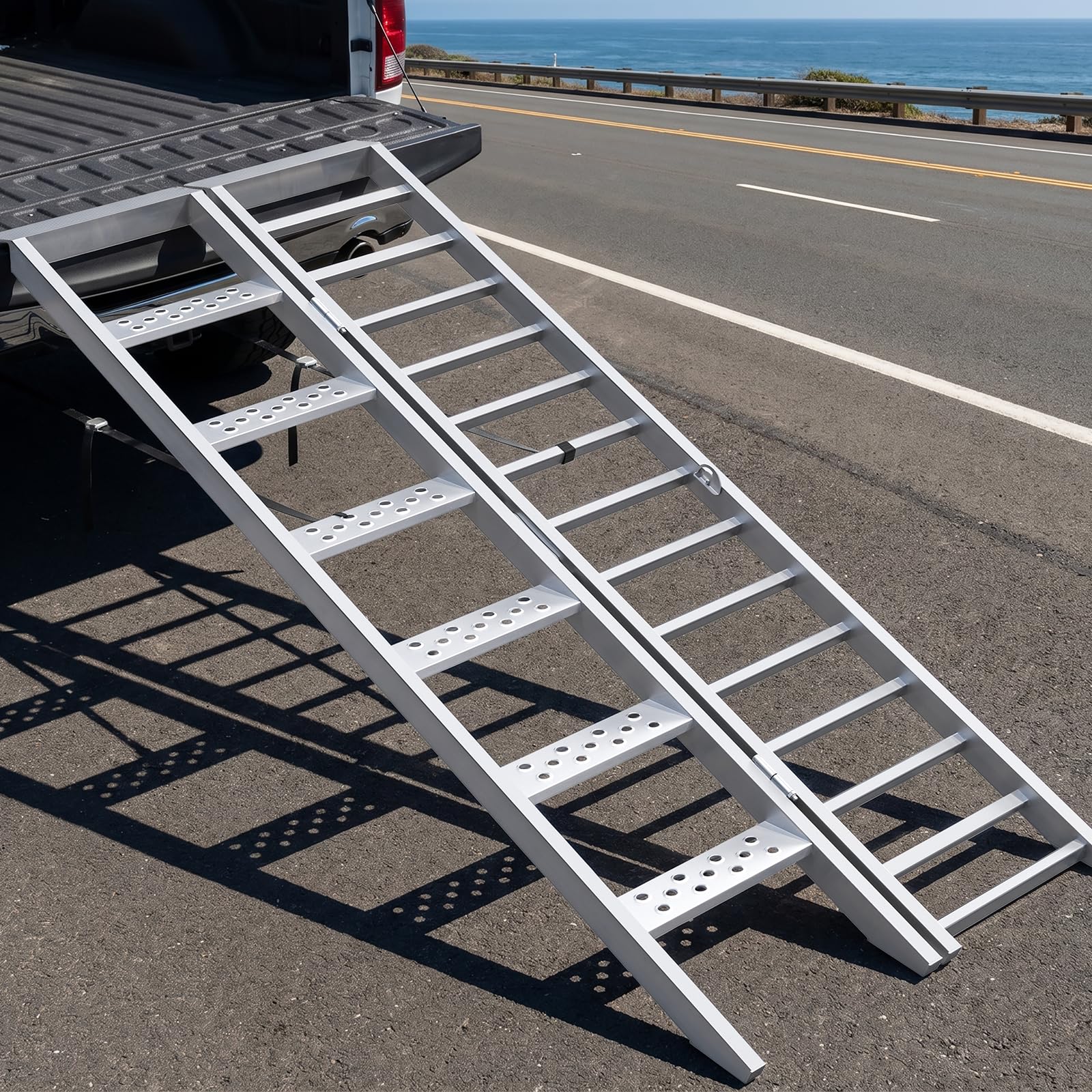 Photo 1 of KOLOTOOL 81" Folding Motorcycle Ramp with Steps