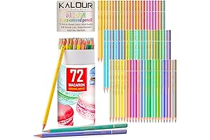 Arteza Colored Pencils Pastel 72, Macaron SoftCore Pastel Pencils
