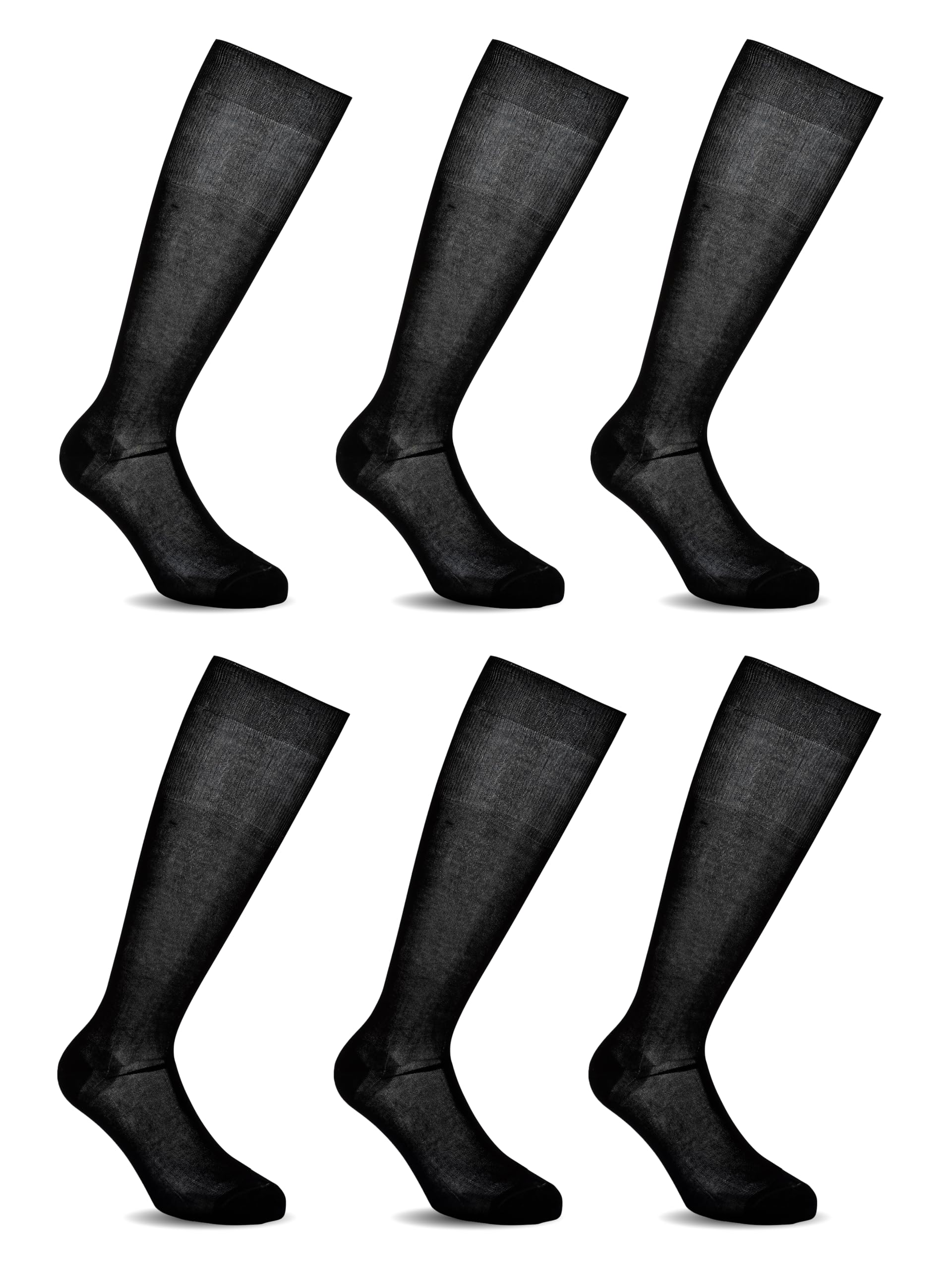 LANCETTI Paia di Calze Classiche Eleganti e Lunghe per Uomo in Pregiato Cotone Filo di Scozia