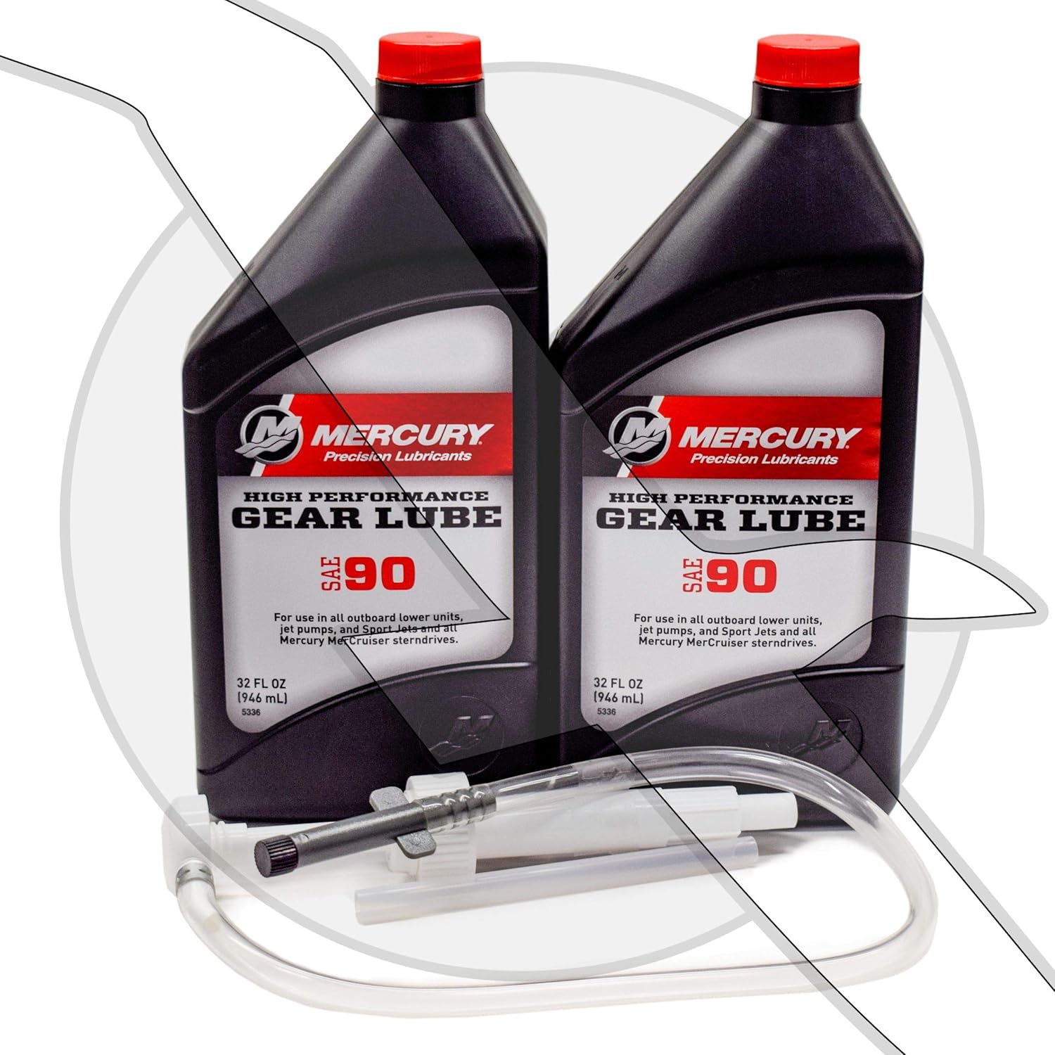 Mercury Marine Mercruiser High Performance Gear Lube Quart 92-858064K01 & Pump Kit