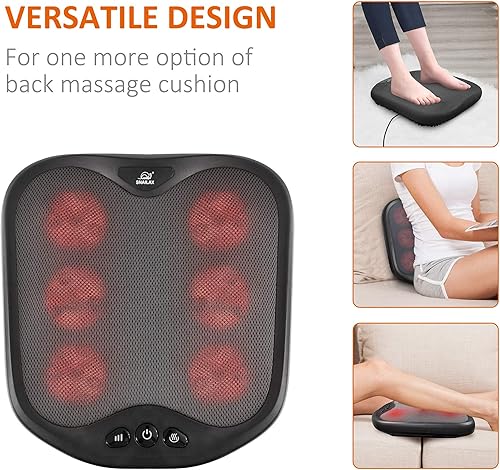 Miniatura 7 de Masajeador de pies Snailax Shiatsu con masajeador de mano de calor - Funda lavable amasando masajeador de pies y espalda, calentador de pies