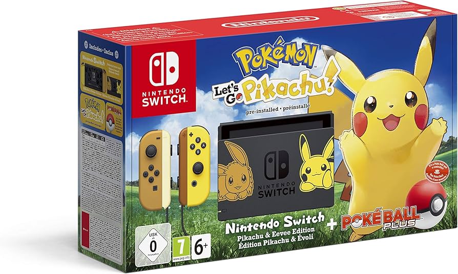 Nintendo Switch Pikachu ピカチュウ・イーブイエディション Nintendo Switch Pikachu & Eevee Edition + Pokémon: Let's Go