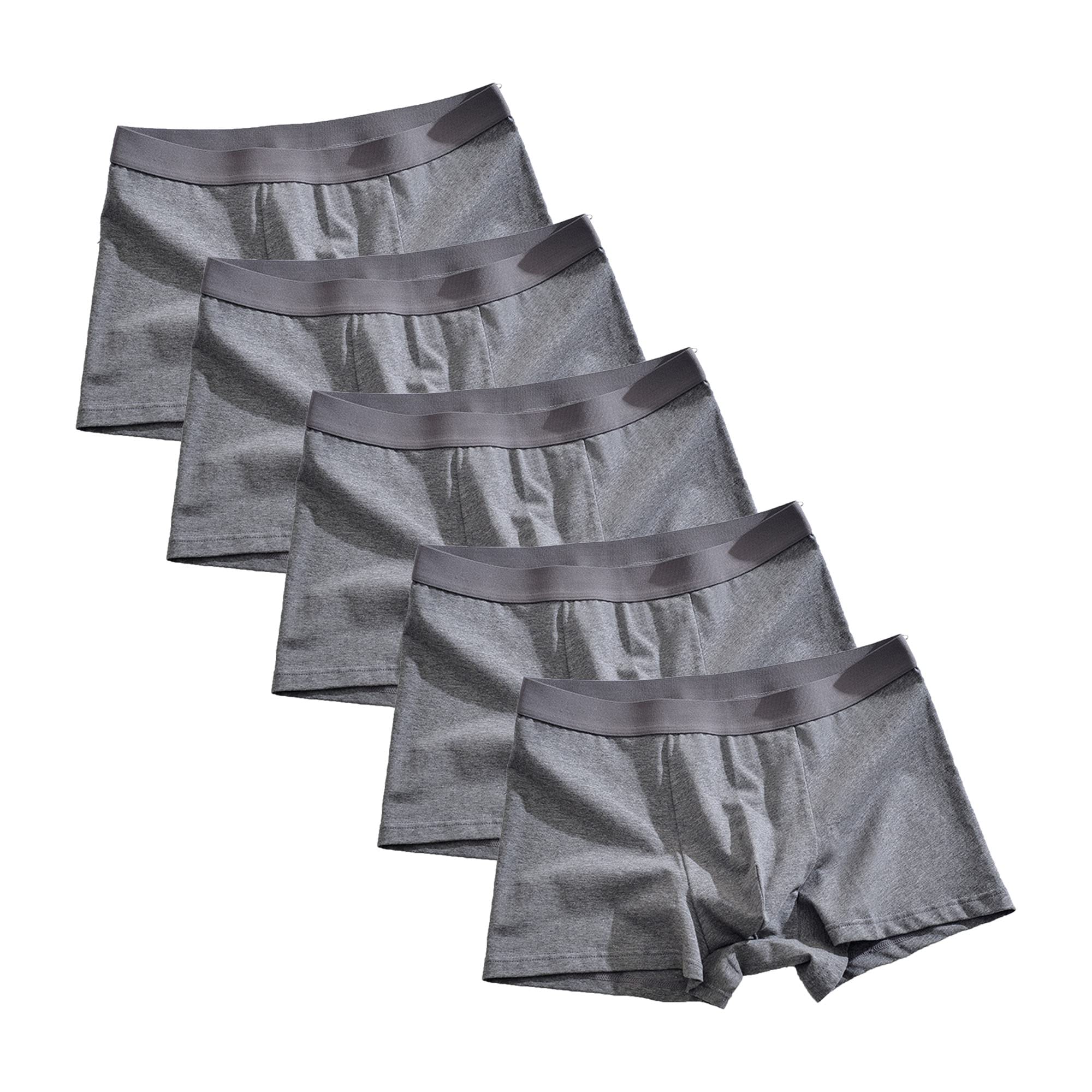 JEShifangjiusu Boxer da uomo in cotone, 3 pezzi, con tasca integrata, traspirante, biancheria intima per uomo