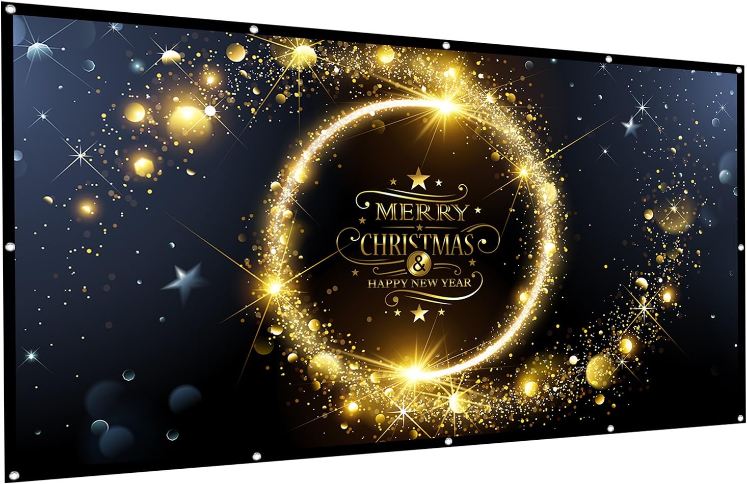 Owlenz 100 inch Projection Screen 16:9 HD Foldable Anti-Crease Portable Projector Movies Screen for Home Theater Outdoor Indoor Support Double Sided Projection, 2 lbs Only