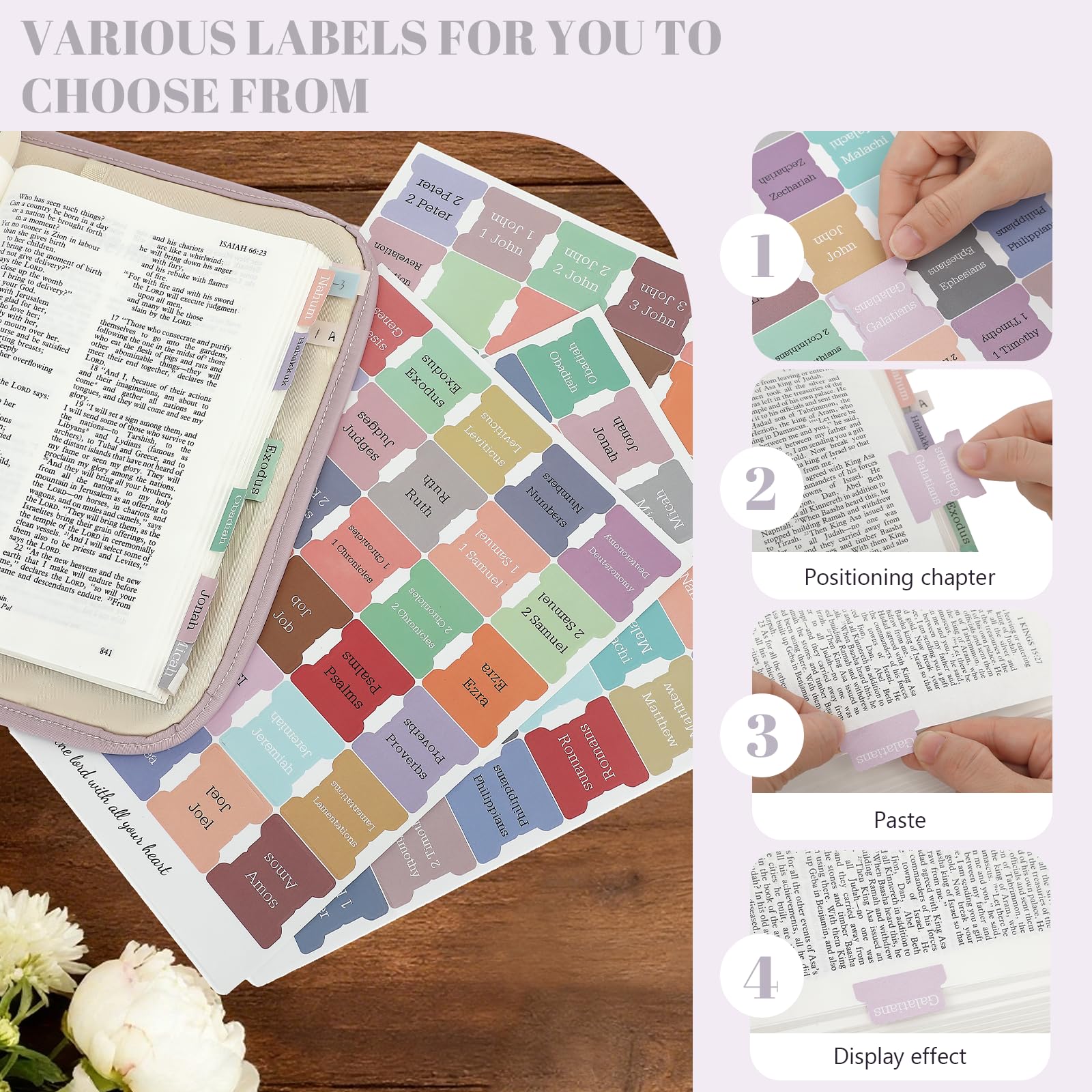 Custodia per bibbia da donna, borsa della Bibbia con tracolla, penna gel colorata, etichetta indice/evidenziatore, kit di diario biblico adesivo morbido a mano, design con cerniera incrociata