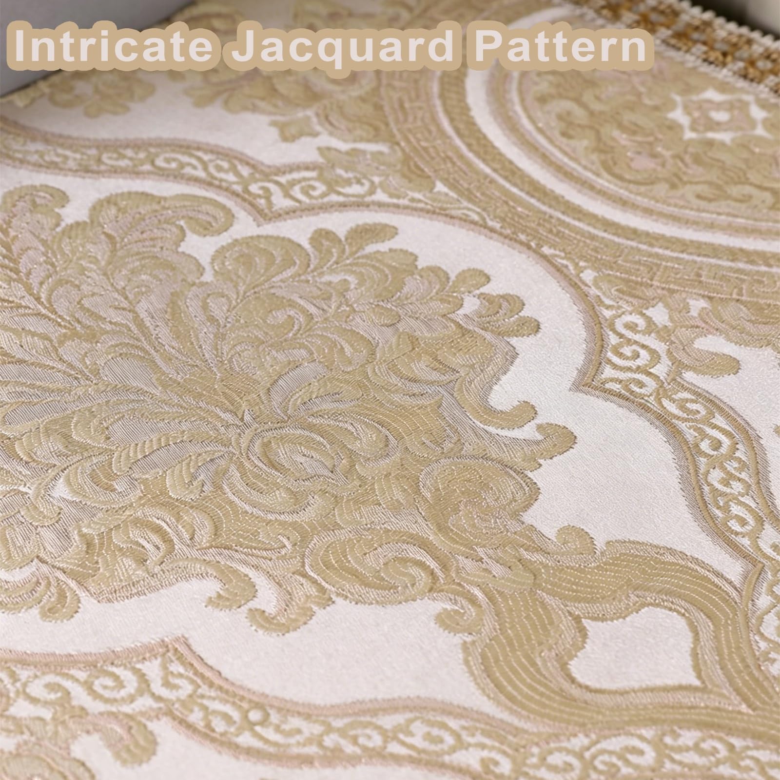 Camino de Mesa Camino De Mesa Bordado para Mesa De Comedor Largo 200 180 160 130 100 Cm, 30 40 50cm De Ancho, Protector Superior De Tocador con Borlas, Mantel para Mesita De Noche(Beige,40x200cm)