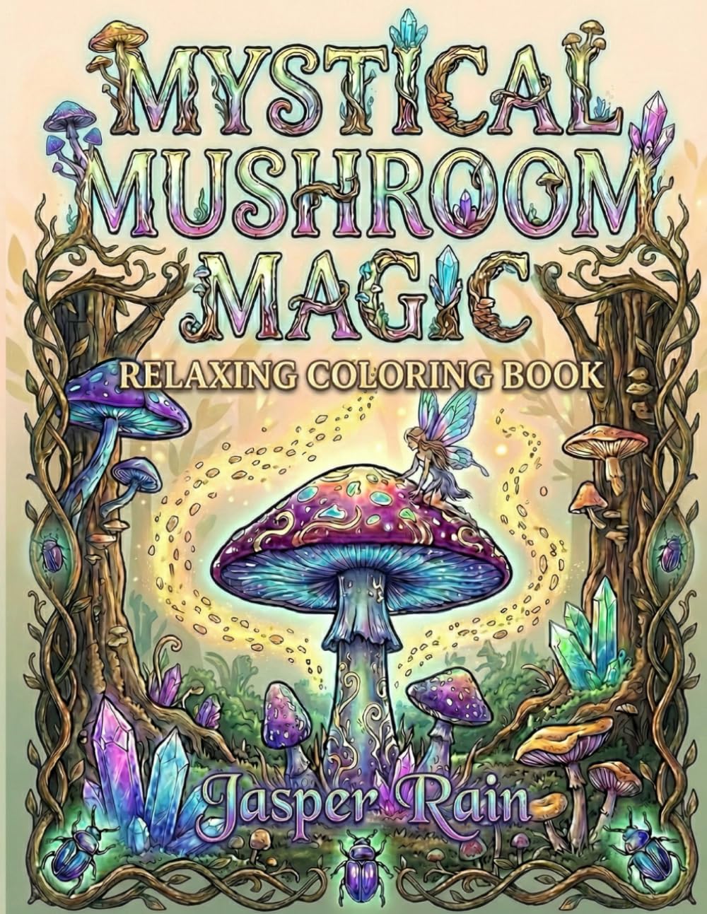 Mystical Mushroom Magic: Relaxing Coloring Book