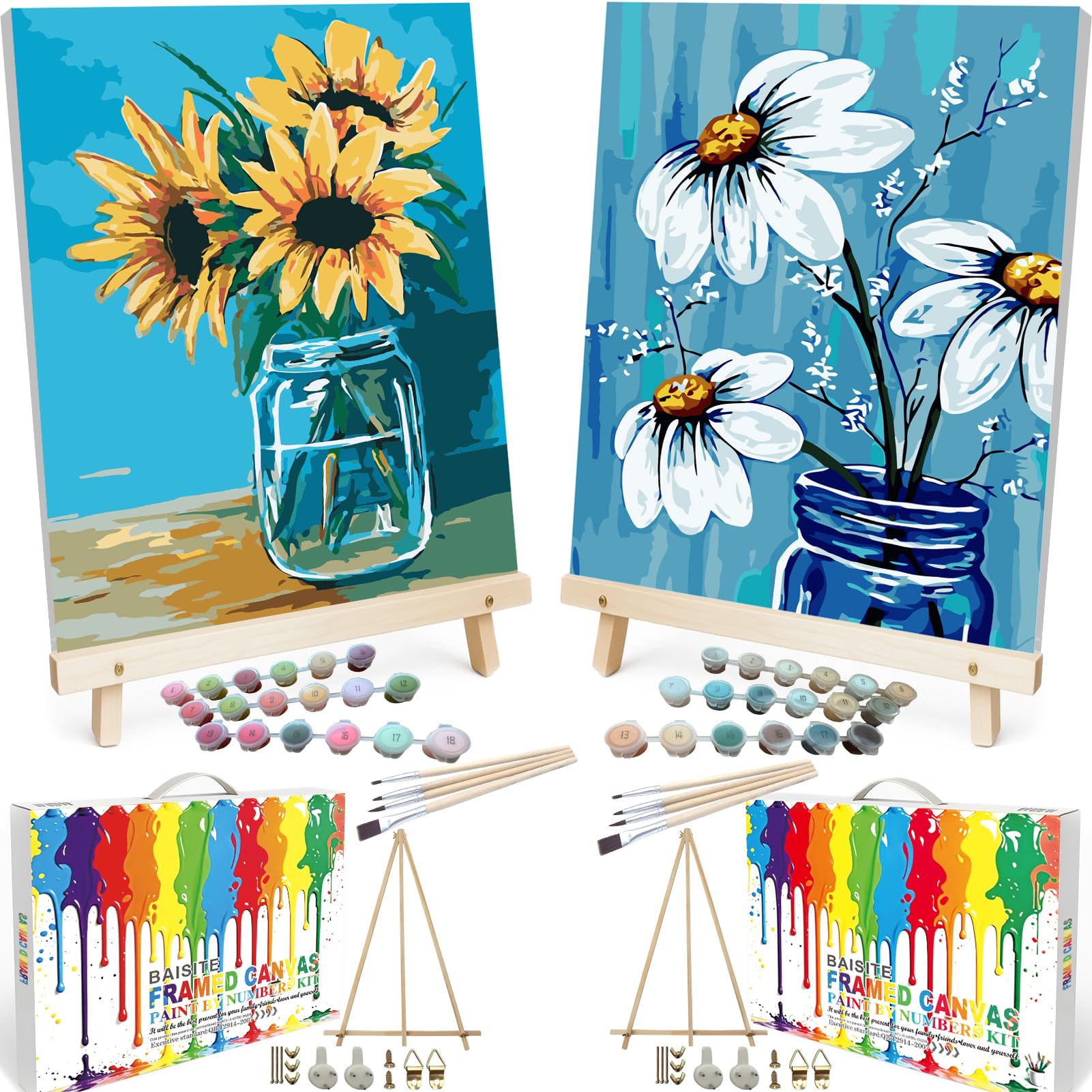 Paint By Numbers Kit - Flowers for Adults -13