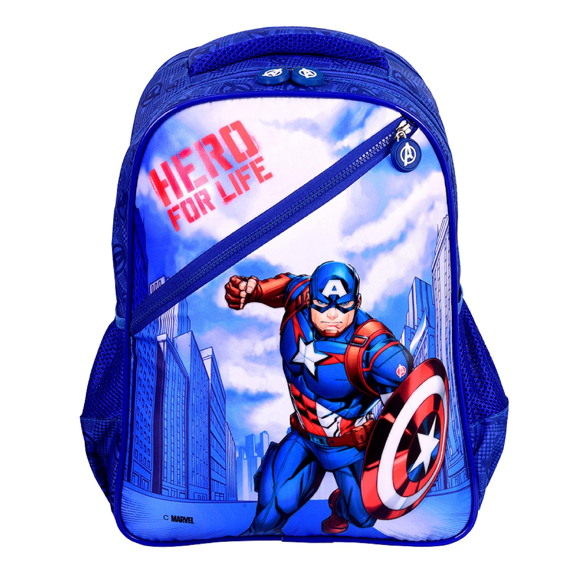 disney Marvel School Bags for Boys|Avengers Heroes Bag|Water Resistant Bag for Kid|Marvel Bag|School Bag for Kids|Travel Bag|Picnic Bag|Gift for Boy|Blue-picture-14