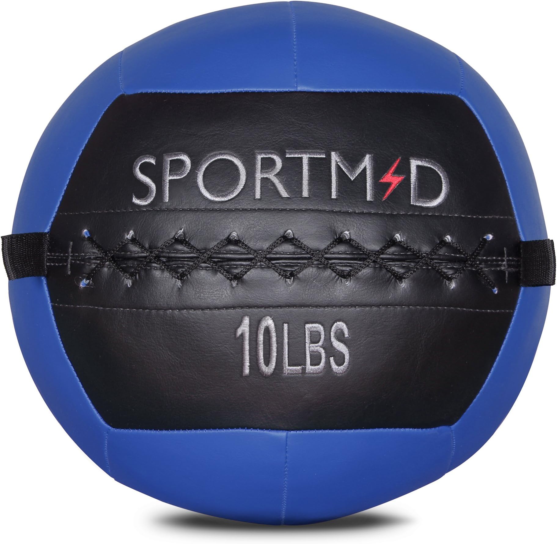 Medicine Ball Wall Ball Soft Exercise Ball Heavy Duty Strength and Conditioning Cardio Workouts Core Training Muscle Building Balance 10 LBS (Blue)