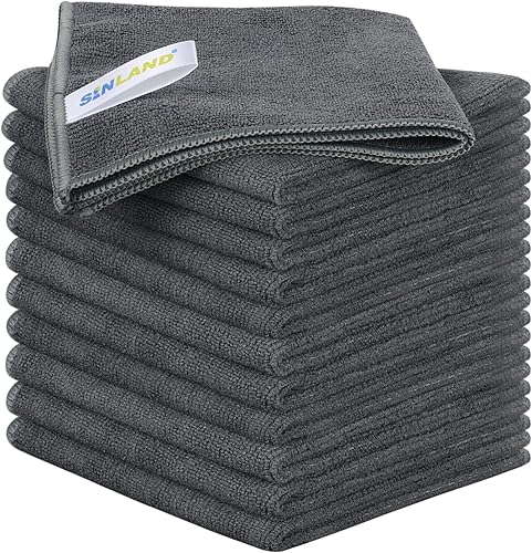 Repasador Sinland Absorbent Microfiber Dish Cloth Kitchen Streak Free Cleaning Cloth Dish Rags Lens Cloths 12 pulgadas x 12 pulgadas Pack de 12 Repasador Sinland Absorbent Microfiber Dish Cloth Kitchen Streak Free Cleaning Cloth Dish Rags Lens Cloths 12 pulgadas x 12 pulgadas Pack de 12