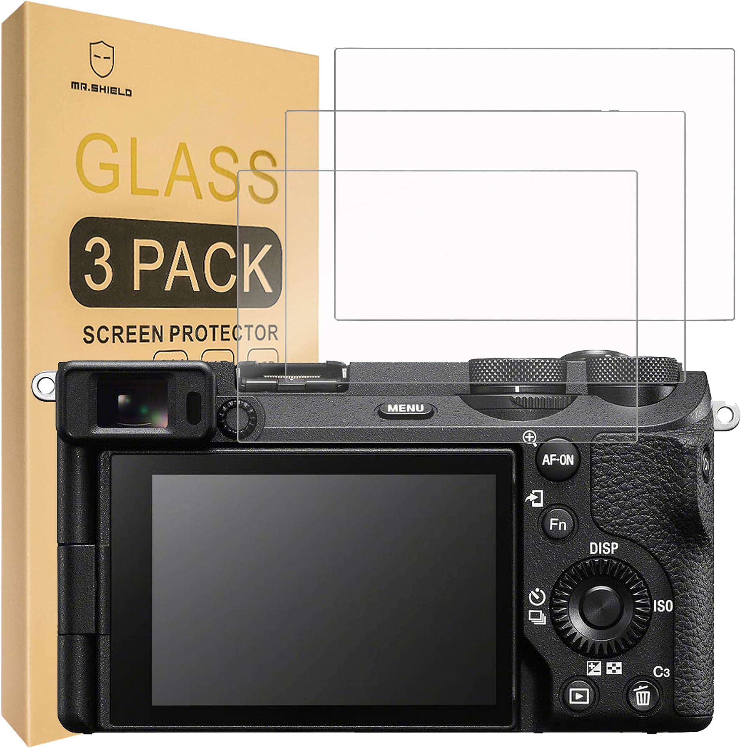 [3-Pack] Screen Protector For Sony Alpha A6700 6700 Camera [Tempered Glass] [Japan Glass with 9H Hardness] Screen Protector