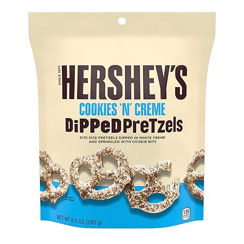 HERSHEY'S Galletas 'n' Crème - Pretzels sumergidos, 8.5 onzas