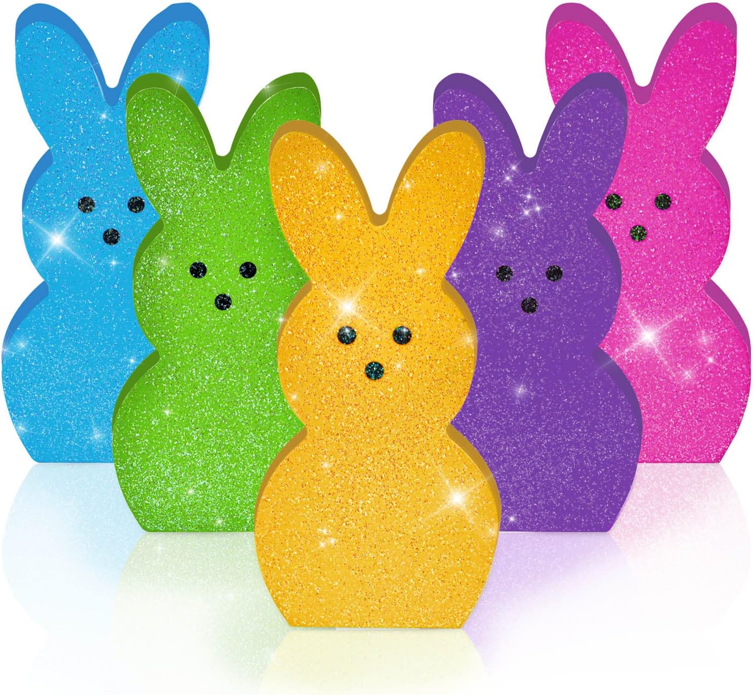 Amazon.com: 3Pcs Easter Decorations Easter Bunny Table Decorations ...