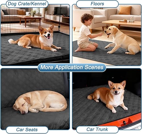 Miniatura 127 de hyha Manta de cama impermeable para perro, mantas suaves para mascotas, funda de sofá impermeable para perros, fundas reversibles lavables para