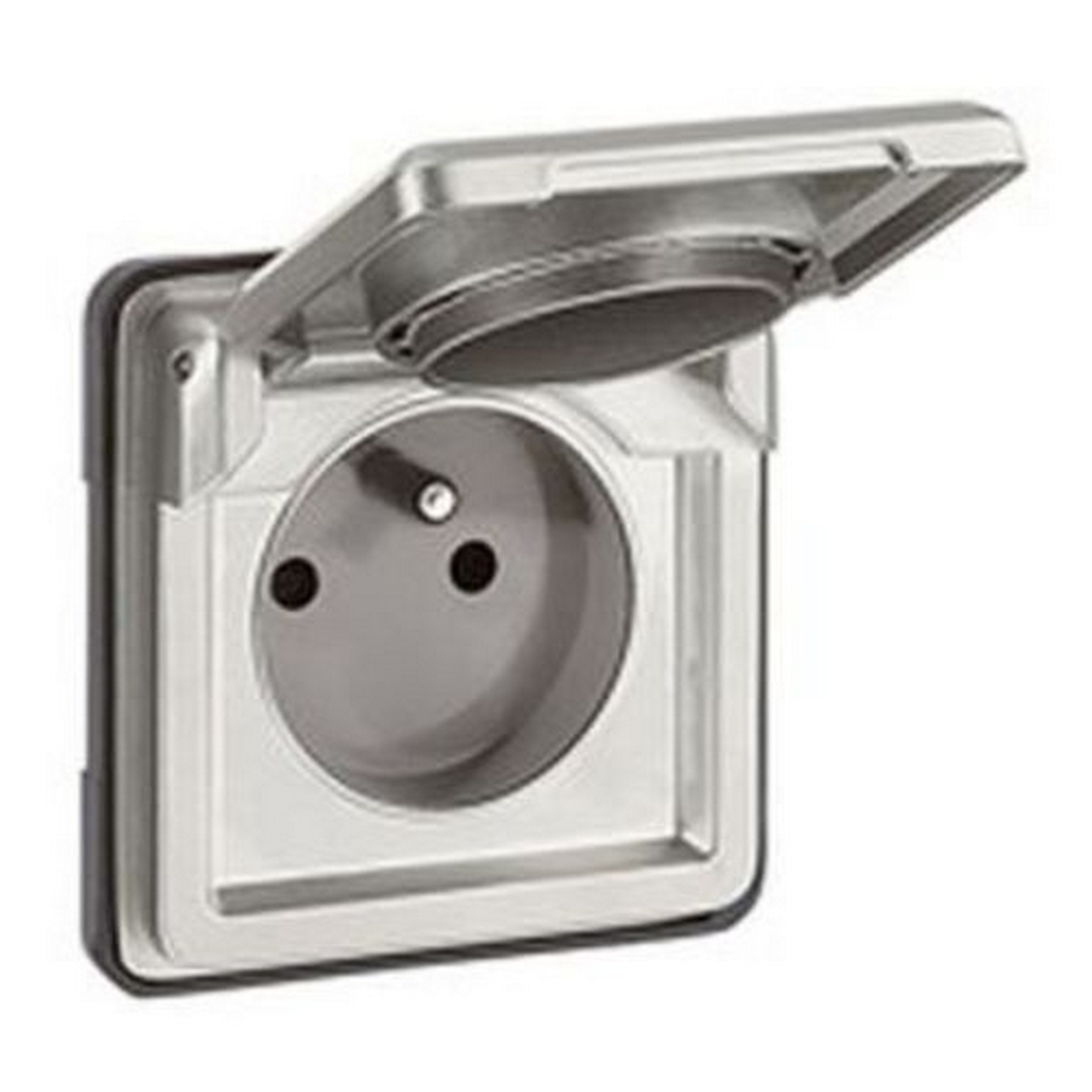 Legrand 077831 Soliroc IK10 Presa Di Corrente 2P+T A Pozzo Francese Con Persiano, 16A, 250V - 4
